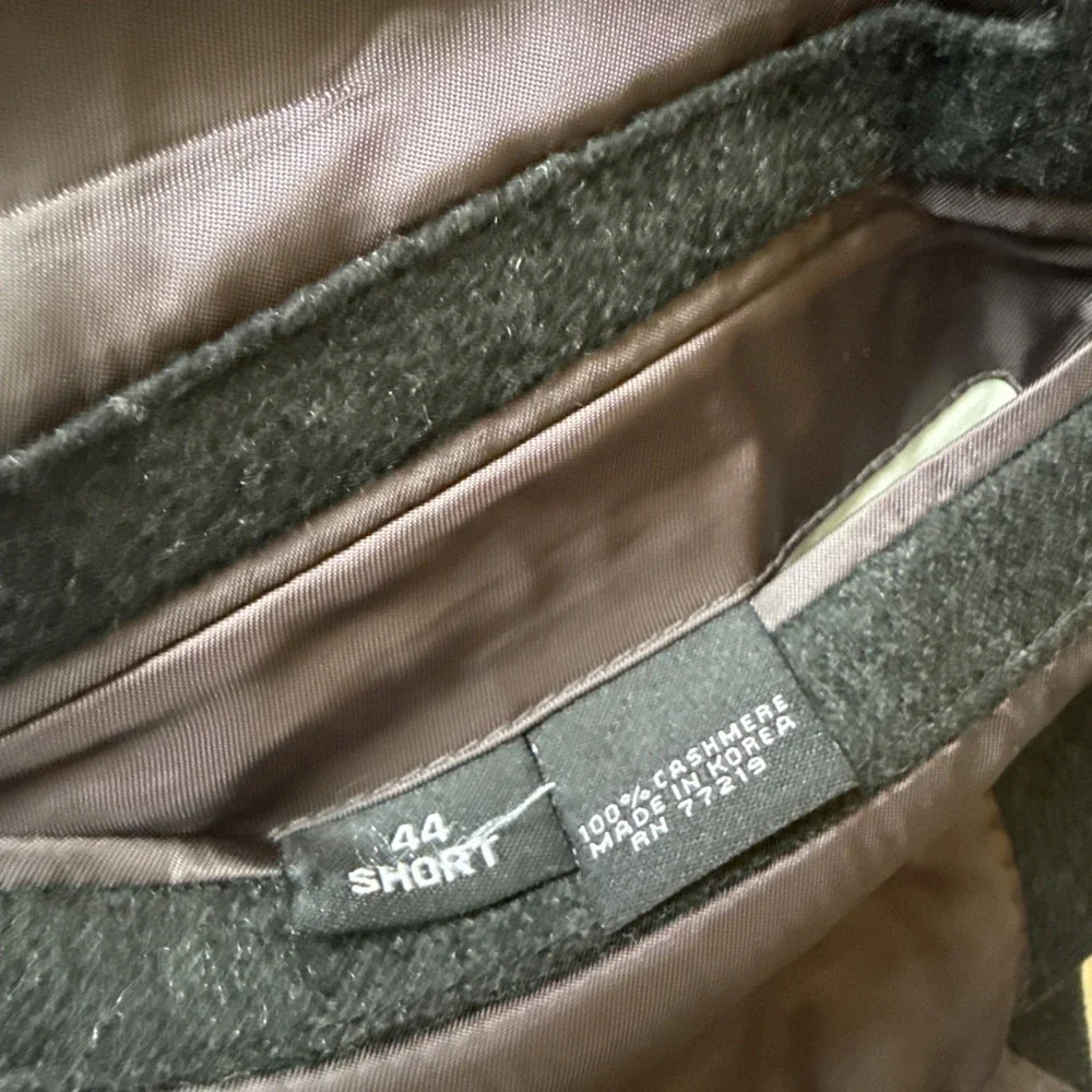 Pronto Uomo Couture 100% Cashmere Blazer Black 44 Short Luxury Coat